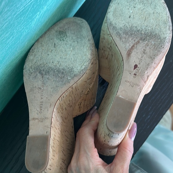 Veronica Beard Dali Tan Cork Wedges - Picture 6 of 6